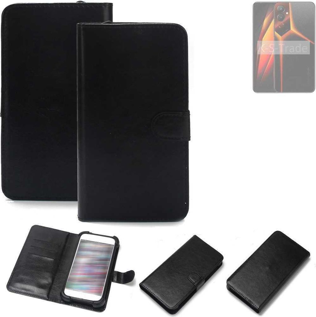 K-S-Trade Handyhülle Schutzhülle kompatibel mit Tecno Pova 4 Handy Schutz Hülle Handyhülle Bumper schwarz 1x