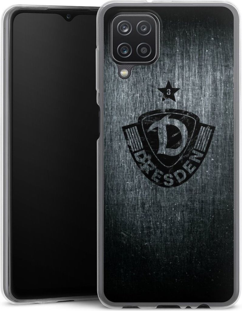 DeinDesign Slim Hülle für Samsung Galaxy A12 Silikon Case Ultra Dünn Handyhülle Offizielles Lizenzprodukt SG Dynamo Dresden Vintage