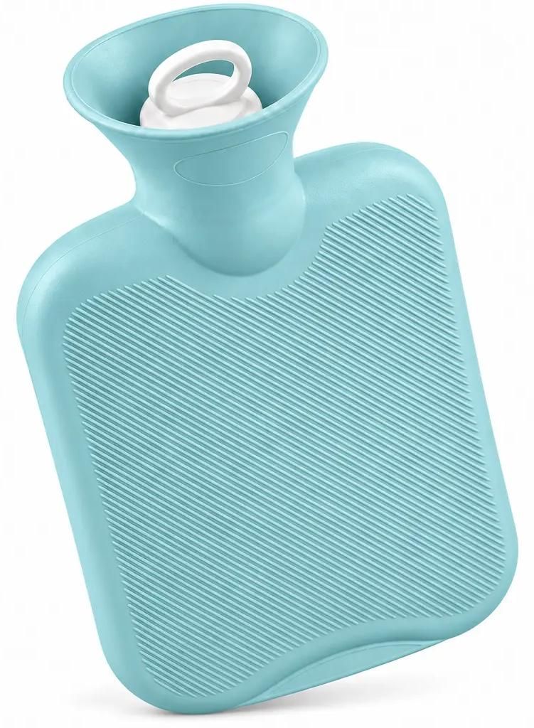 Wärmflasche Gummi 2 l Termoflasche Mint Heizkissen für Bauch Rücken Füße