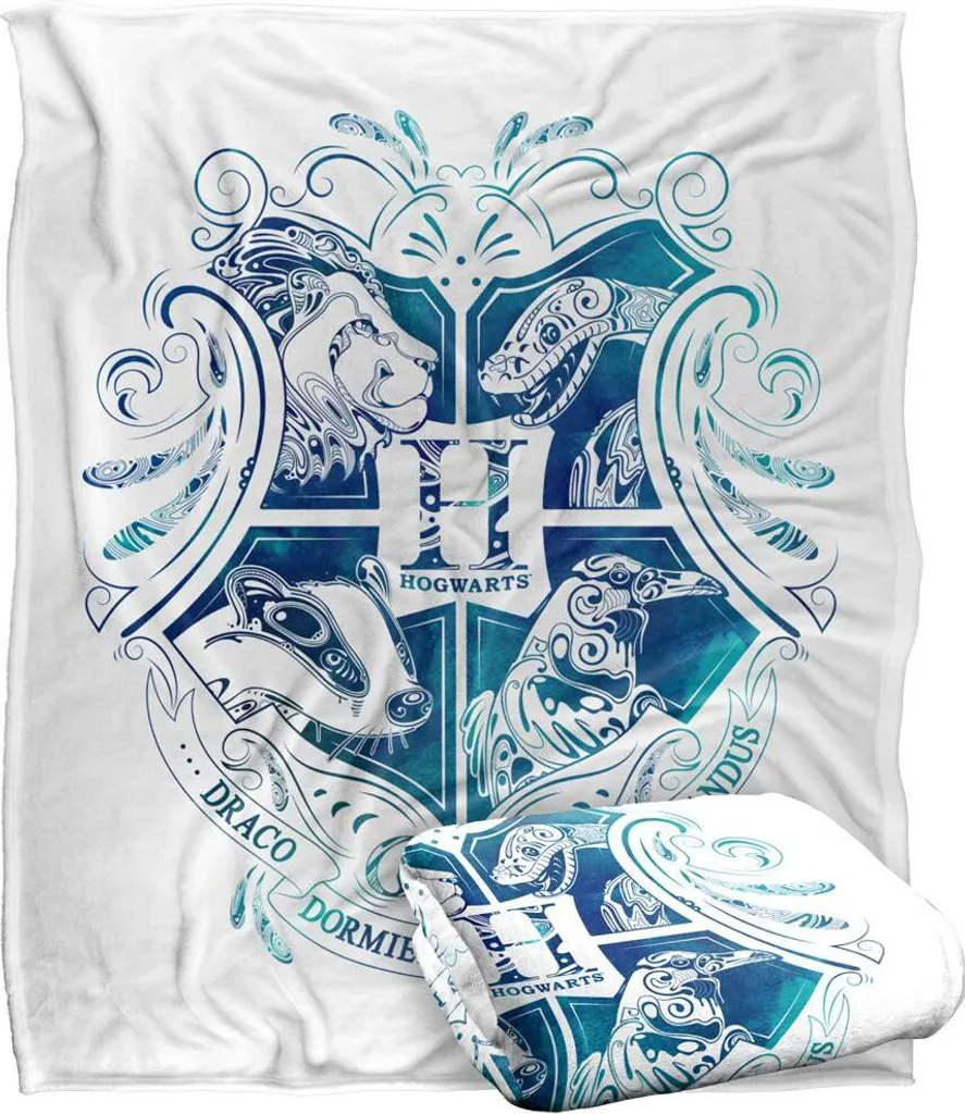 Plaid Harry Potter Hogwarts en polaire douce pour lit et canapé coloré