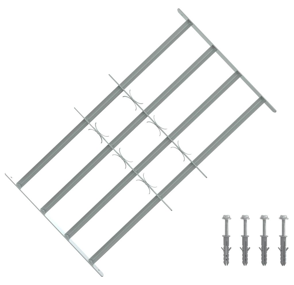 vidaXL Sicherheitsgitter für Fenster mit 4 Querstangen 3 pcs