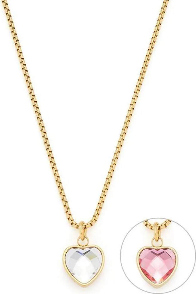 Leonardo Collana Cuore Carli Oro Acciaio Inossidabile San Valentino