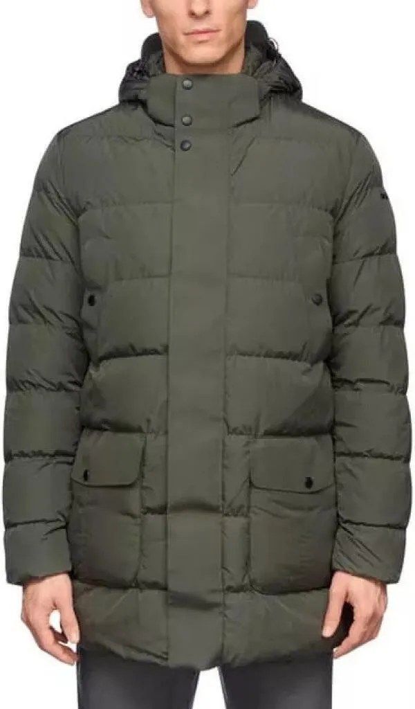 Parka d'Hiver Geox M Pieve Vert - Manteau Idéal pour la Ville et Pluie