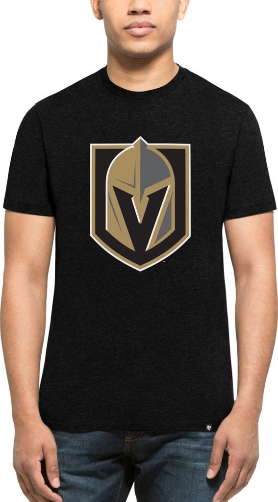 47 Forty Seven Brand Vegas Golden Knights NHL Club Tee T-Shirt Mens Black(L,Black)