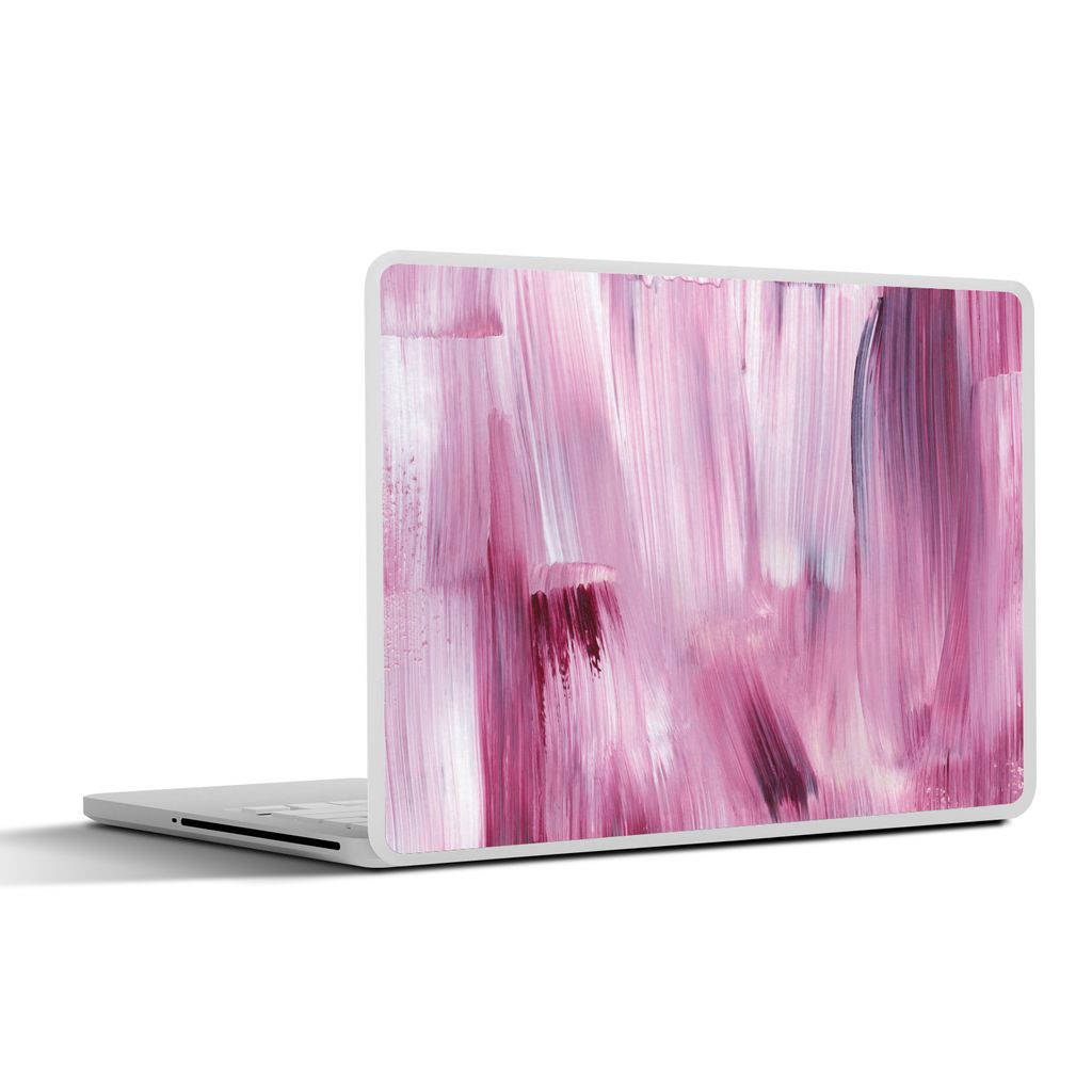 MuchoWow Laptop Aufkleber Sticker Cover Farben - Farbe - Rosa 31x22.5 cm - Laptop-Deko