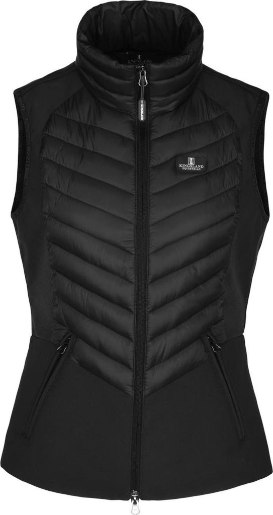Kingsland Weste Damen Classic Hybrid Softshell Reitweste Black M