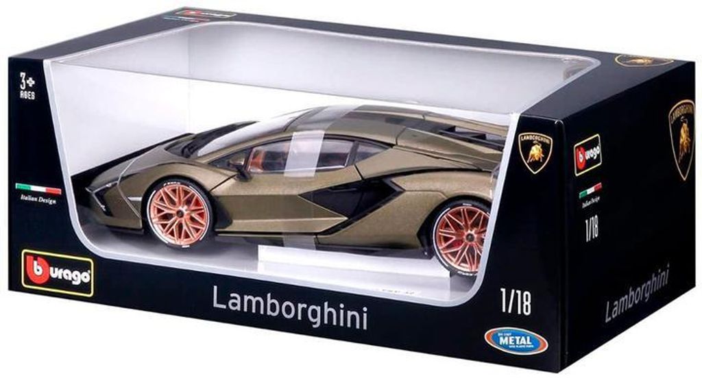 Bburago Modello 1:18 Lamborghini Sian FKP 37 Verde Immagine del prodotto 