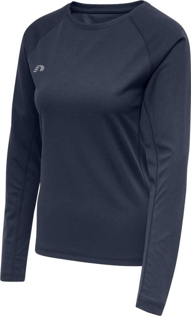 Hummel Womens Core Running T-shirt L/s, BLACK IRIS, S, Damen