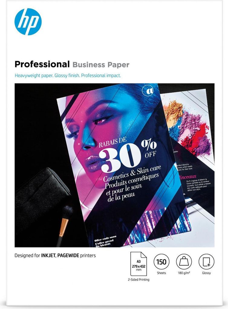 HP ProfessionalMehrzweckpapier, glänzend, 180 g/m² – 150 Produktbild 