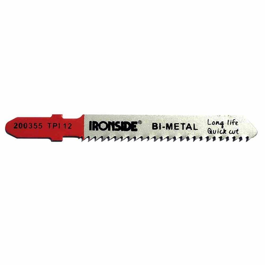 Ironside 200-355 HSS-Stichsägeblatt für Metall 118BF, grau/rot (5er Pack)