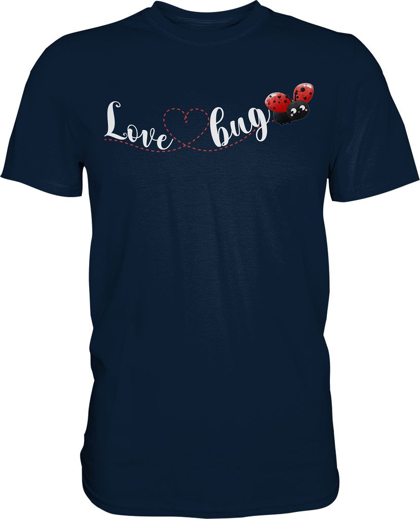 Marienkäfer Love Bug Insekten T-Shirt – Navy / 5XL Produktbild 