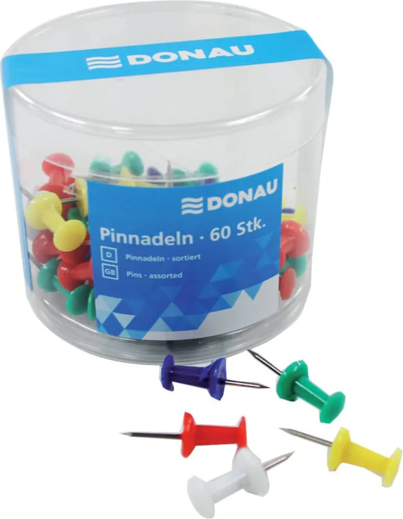 Set 60 Puntine Professionali DONAU 7830001-99 per Ufficio e Scuola