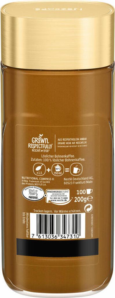 Nescafé Gold Crema | löslicher Kaffee | 200g-Glas Produktbild 8