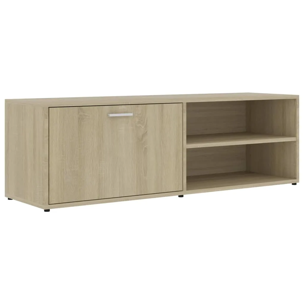 vidaXL Armoire TV Chêne Sonoma 120x34x37 cm - Meuble TV Design Moderne