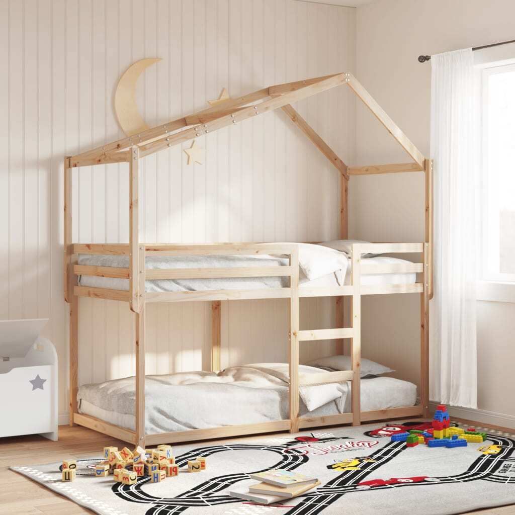 Maison Exclusive - Dach für Kinderbett 213x95,5x144,5 cm Massivholz Kiefer