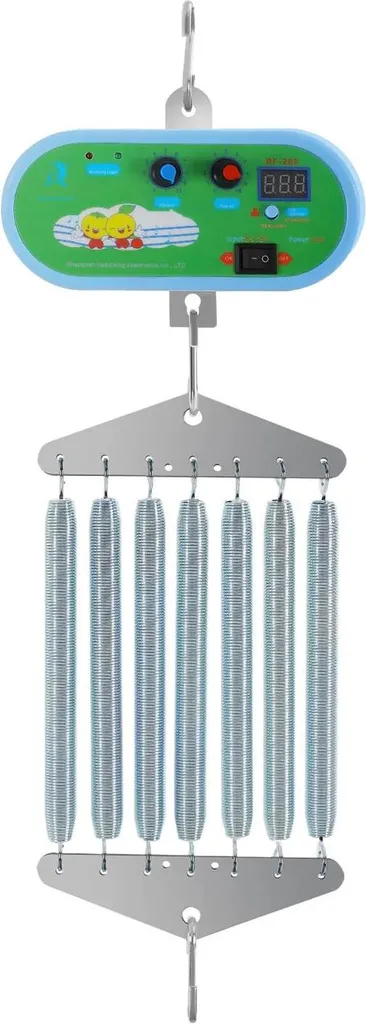 Moteur de balancement berceau 12W en métal rouge avec 7 ressorts ajustables