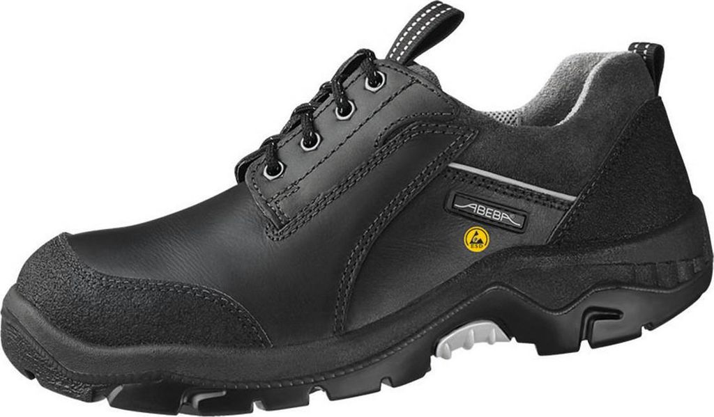 Abeba ESD-Sicherheitsschuhe anatom S3 Halbschuh schwarz CE ESD SRC