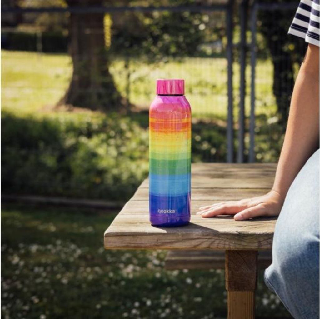 Quokka Solid, Edelstahlflasche / Thermoskanne Pride, 630ml, 12091