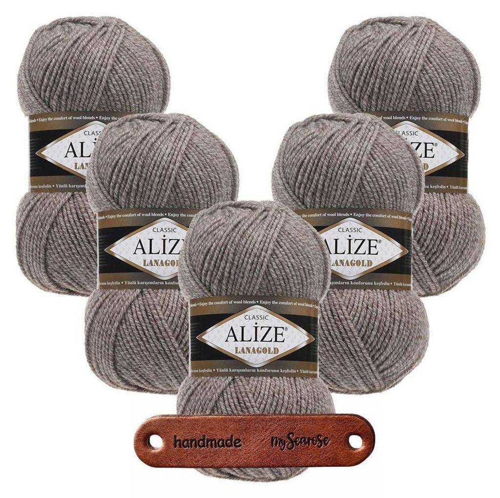 5 x ALIZE Lanagold 650 mit Label Produktbild 
