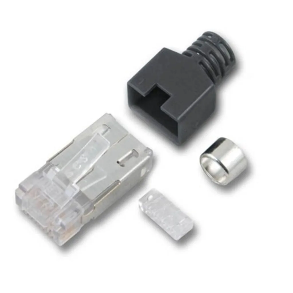 Connecteur RJ45 Stewart STP Cat.5e EFB-Elektronik H7515.12-50 Gris Clair