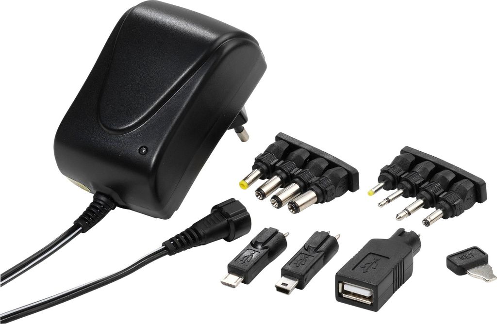 Netzteil für Elektronikgeräte, 3-12V, 2.100mA max. (42171)