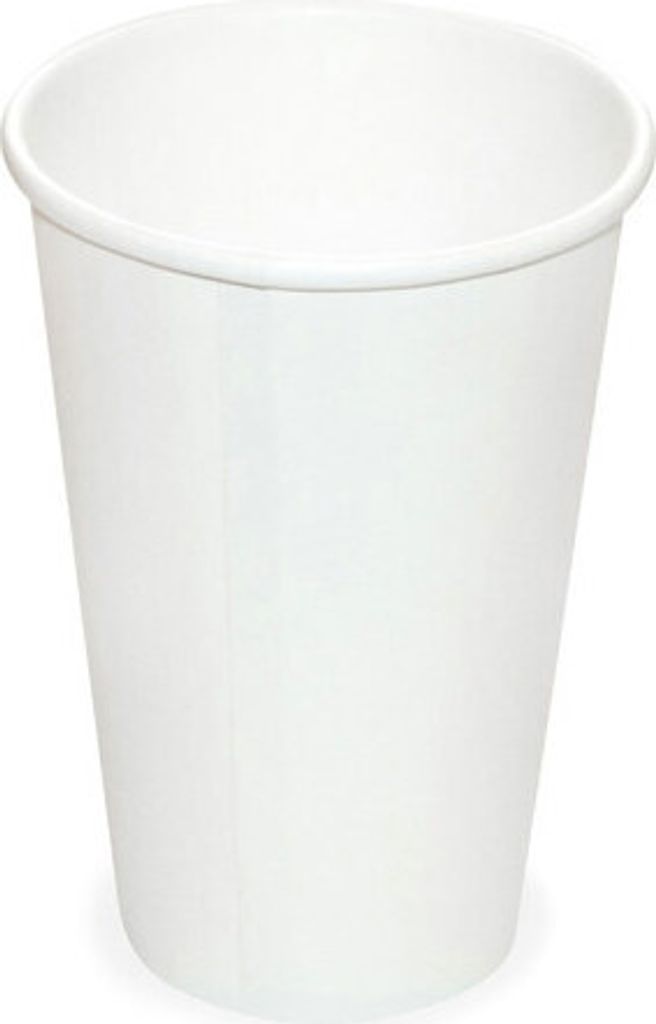 50x Heiß- und Kaltgetränkebecher Pappbecher weiß 250ml 330ml Ø 80mm