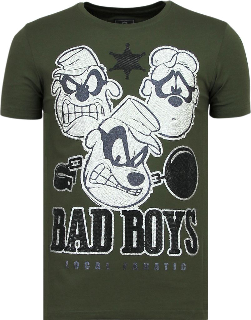 Coole Beagle Boys Shirt Mit Glitzersteinen - M