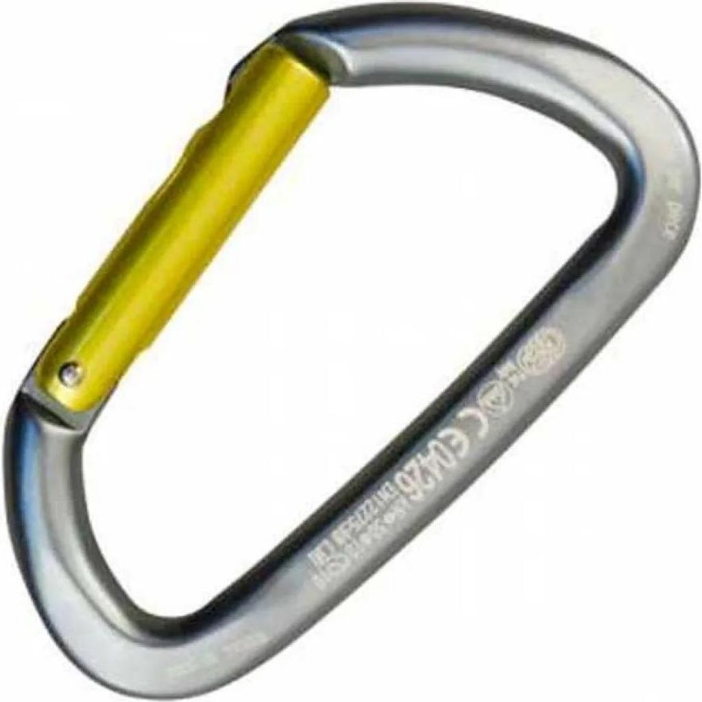 Kong Italy Guide Straight Gate Karabinerhaken Grau,Golden Grau,Golden One Size
