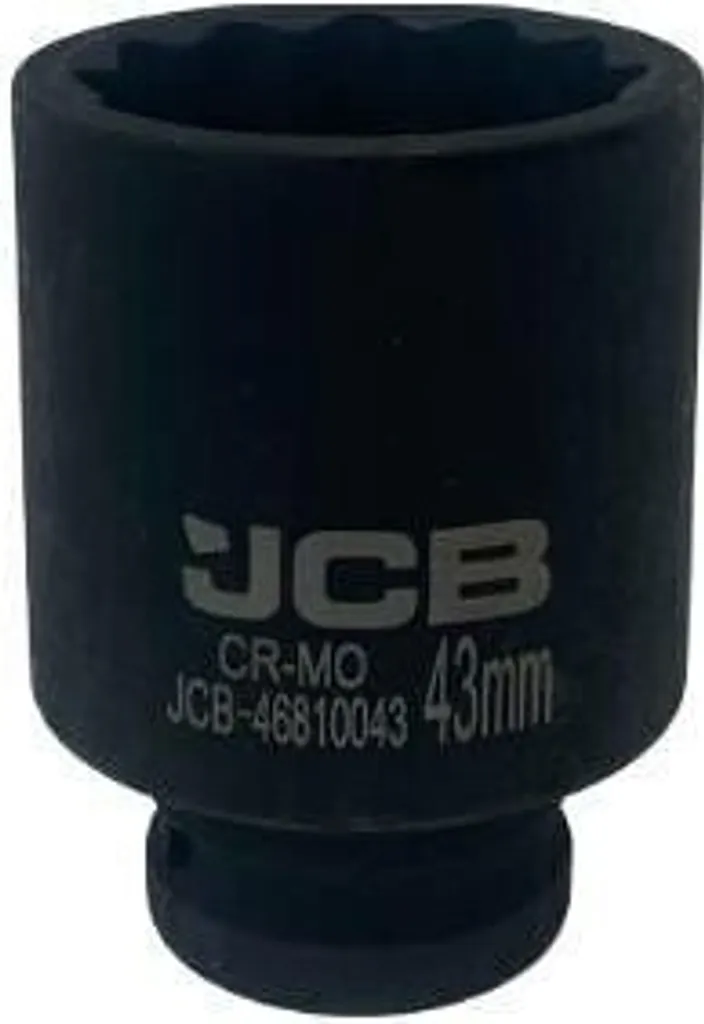 JCB Bussola Esagonale 43mm per Avvitatore a Impulsi - Acciaio Cr-Mo