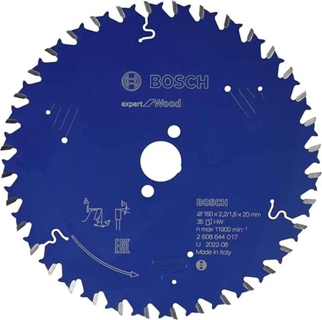 Bosch Kreissägeblatt Expert for Wood 160 x 20 x 2,2 mm 36 Z