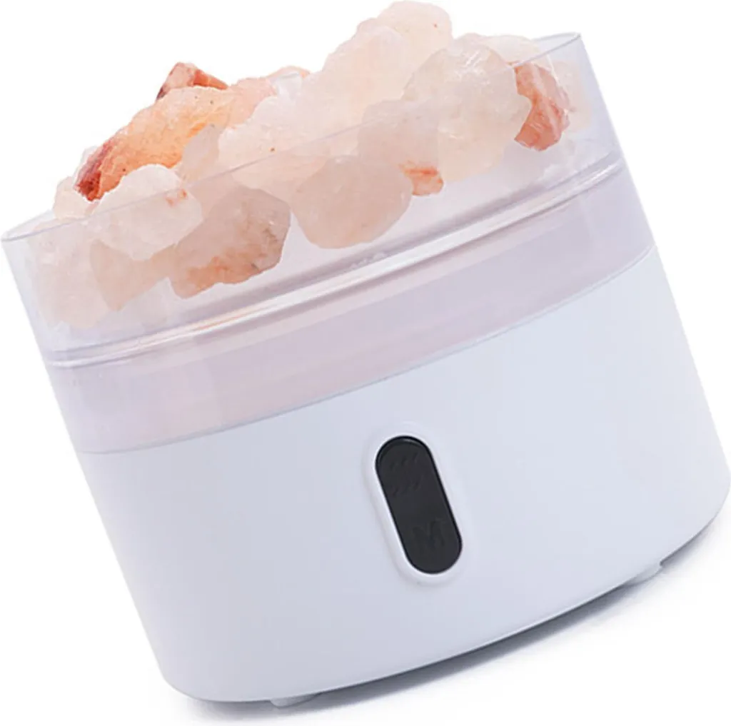 Lampe de Sel de l'Himalaya et Humidificateur d'Air USB à LED Colorées
