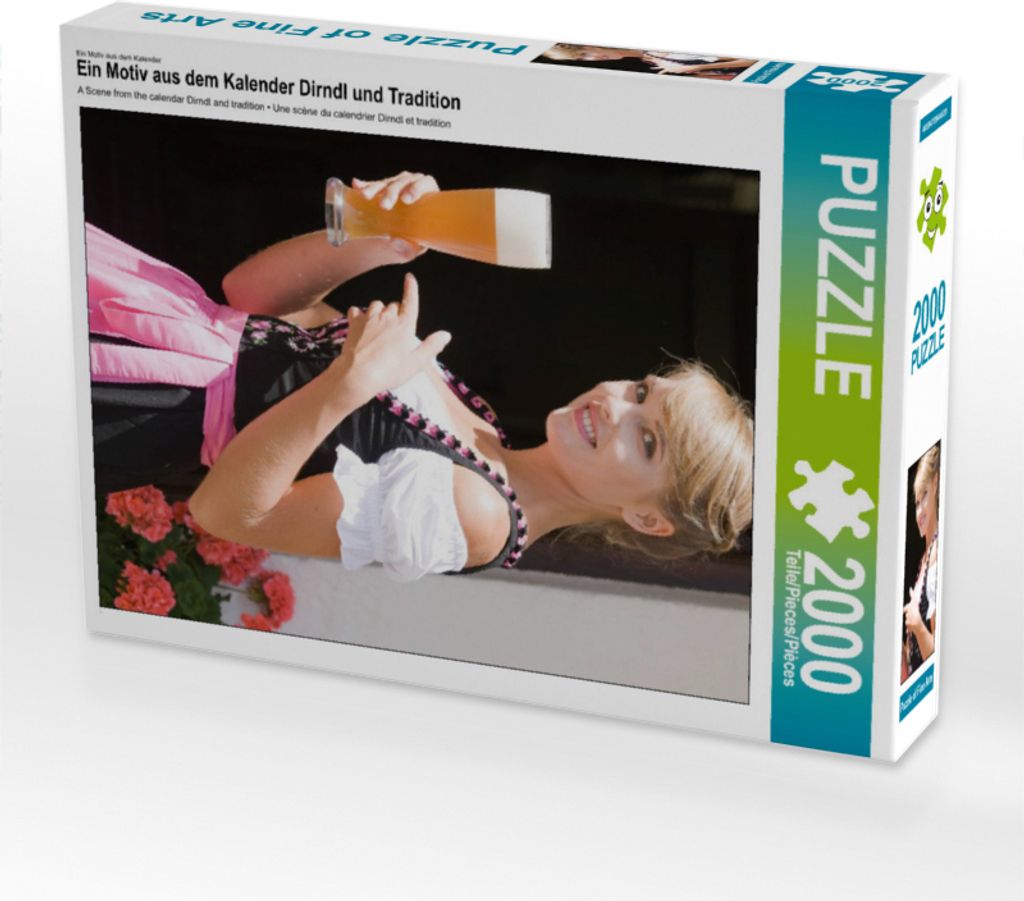 CALVENDO Puzzle Ein Motiv aus dem Kalender Dirndl und Tradition 2000 Teile Puzzle hoch | 2000 Teile Lege-Größe 90x67cm Foto-Puzzle für glücklic...