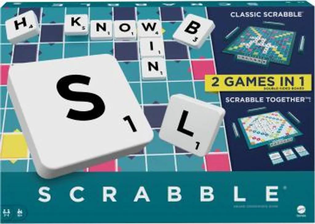 Jeu de société Scrabble original : Plateau double face FR HWD43