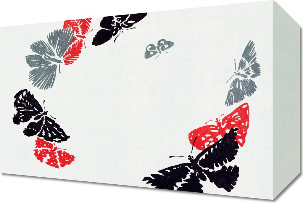 Bild 30x20cm Schmetterling 24, Japanisches Vintage Sekka für das Wohnzimmer