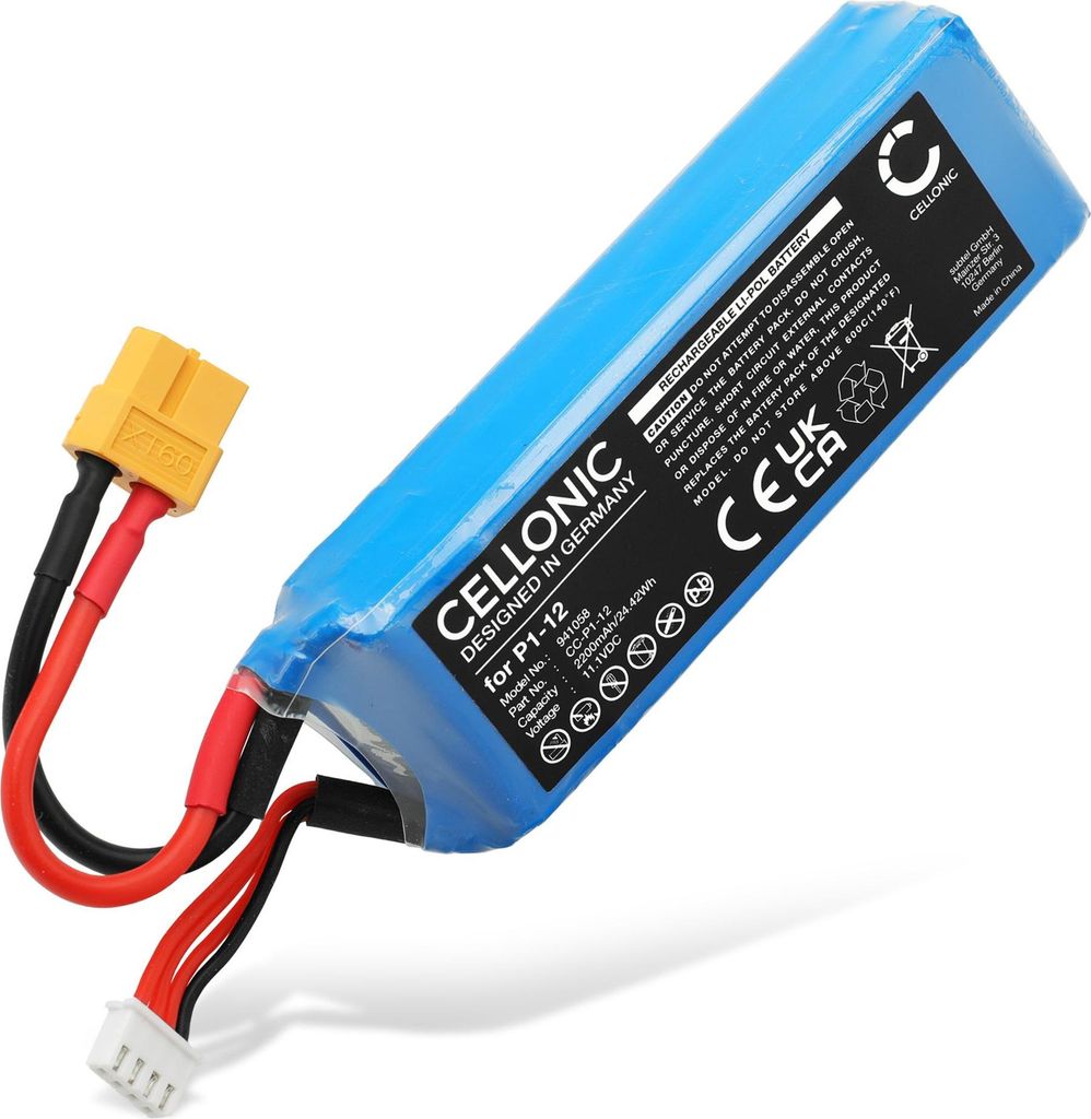 CELLONIC 1x Akku für Drohne Kompatibel mit DJI Phantom 1, FC40, P1-12 - (2200mAh, 11.1V)