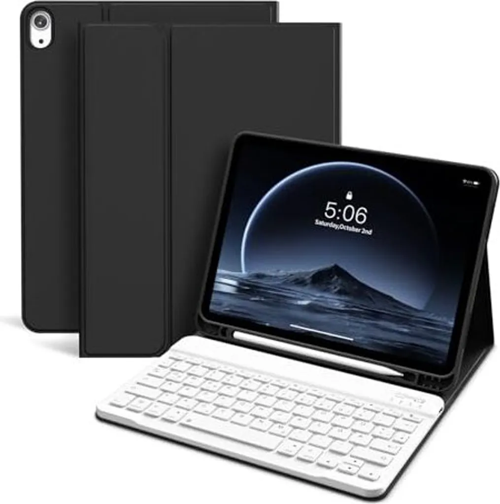 FOGARI Per iPad Air 13 Pollici M4 2026/M3 2025/M2 2024 Cover Tastiera | Tastiera Bluetooth Rimovibile e Custodia Morbida TPU per Ufficio/Studio/Scrittura, Keyboard Wireless Portatile, Rosa FOGARI Per iPad Air 13 Pollici M4 2026/M3 2025/M2 2024 Cover Tastiera | Tastiera Bluetooth Rimovibile e Custodia Morbida TPU per Ufficio/Studio/Scrittura, Keyboard Wireless Portatile, Rosa