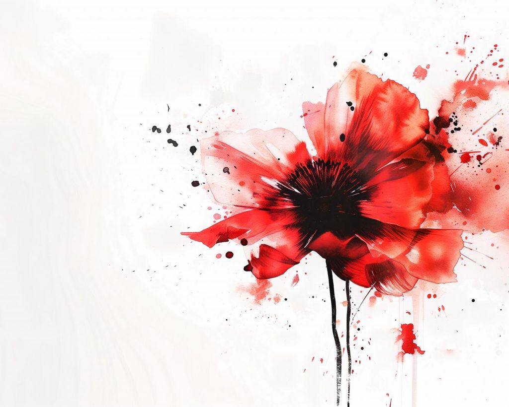 Plakat 50x40cm Flüssige Aquarell