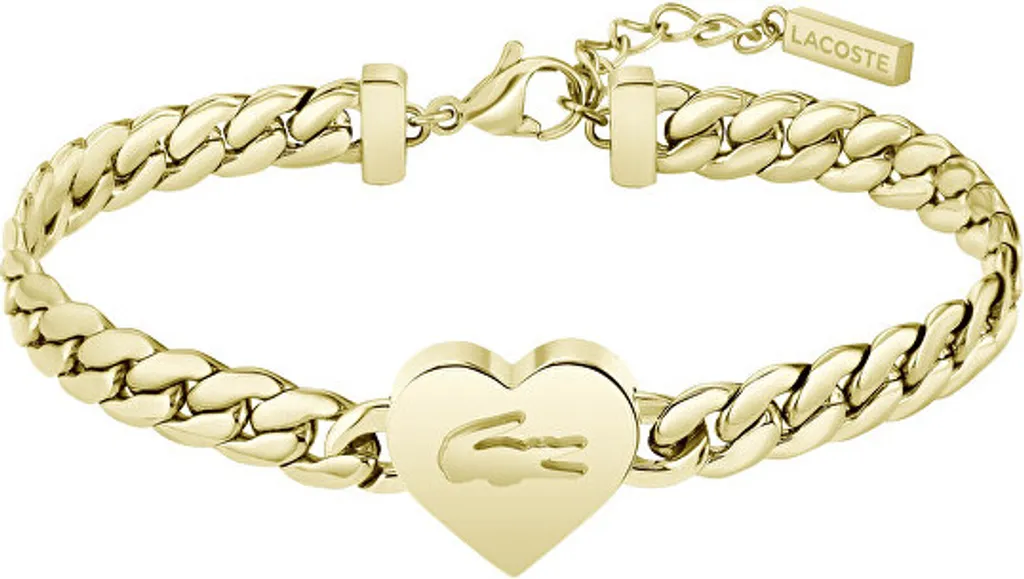 Offerta Bracciale Lacoste 2040464 Love My Croc Oro - Prezzo Speciale