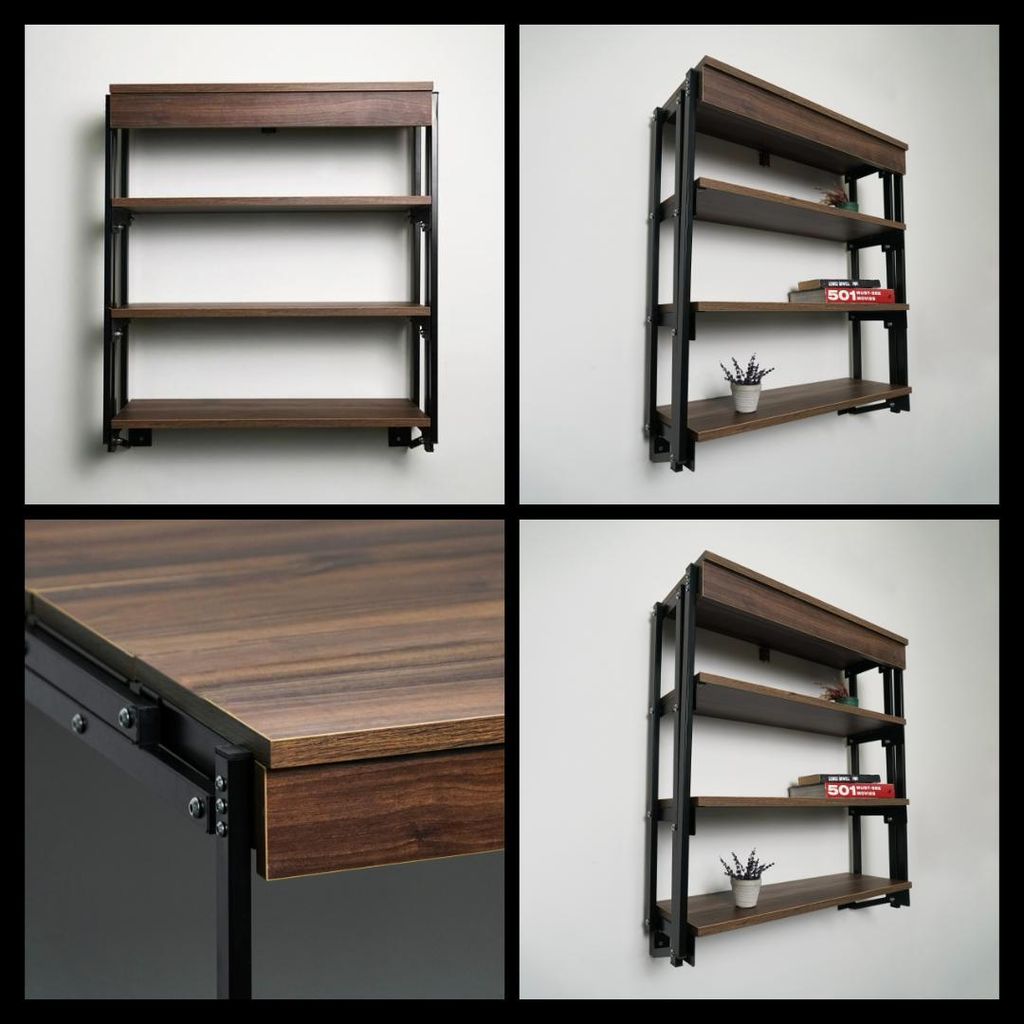 Murphy table pliante et étagère murale - table pliante peu Image du produit 