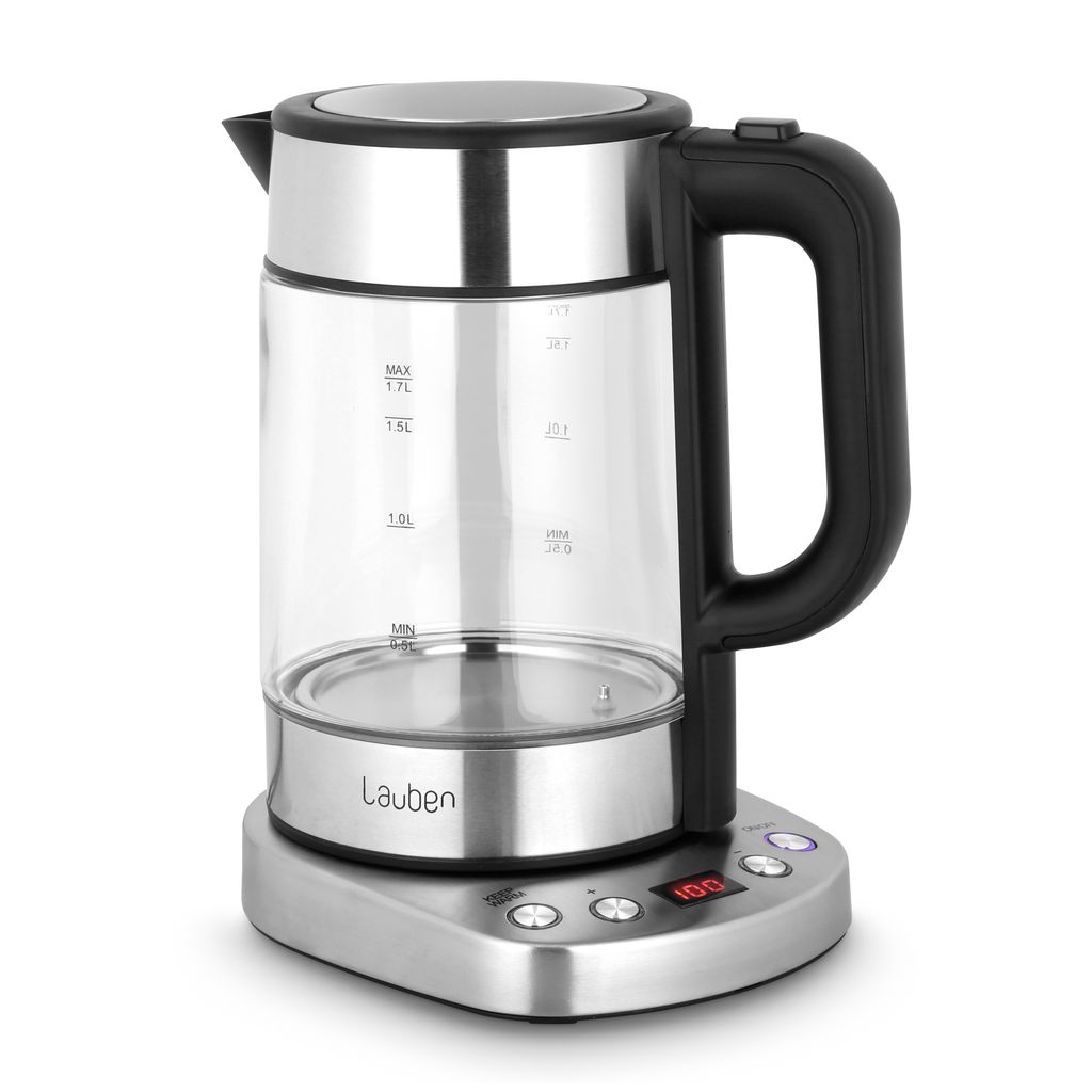 Lauben LBNEK17GS, 1,7 l, 2200 W, Czarny, Stal nierdzewna, Zdjęcie produktu 