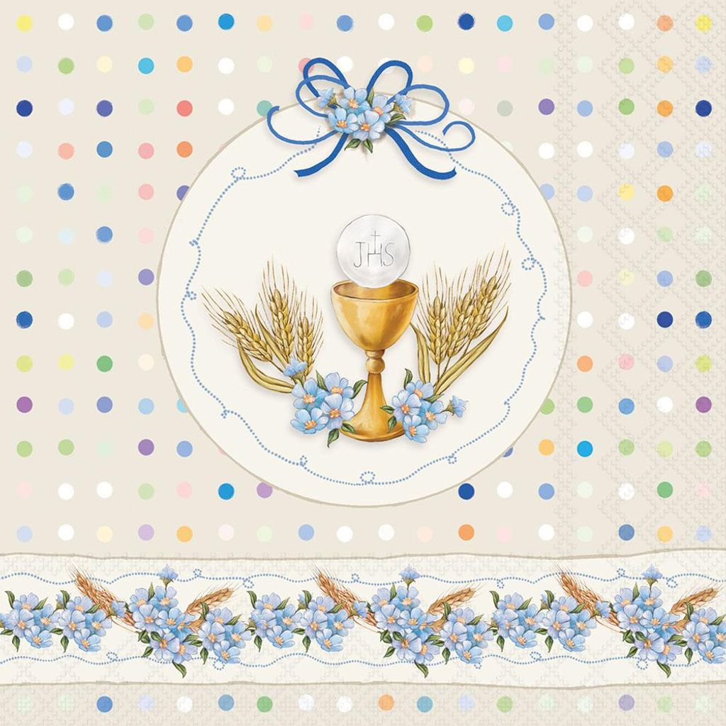 Servietten 33x33 cm - Communion cup