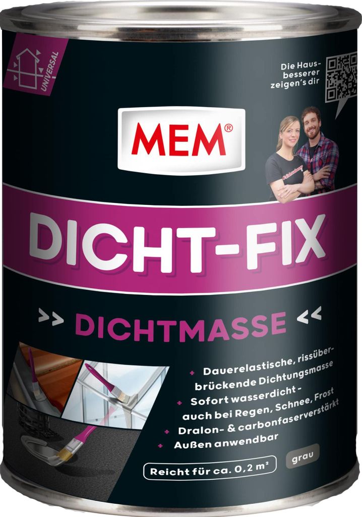 MEM Dicht-Fix, Für alle üblichen Untergründe, Zur Produktbild 