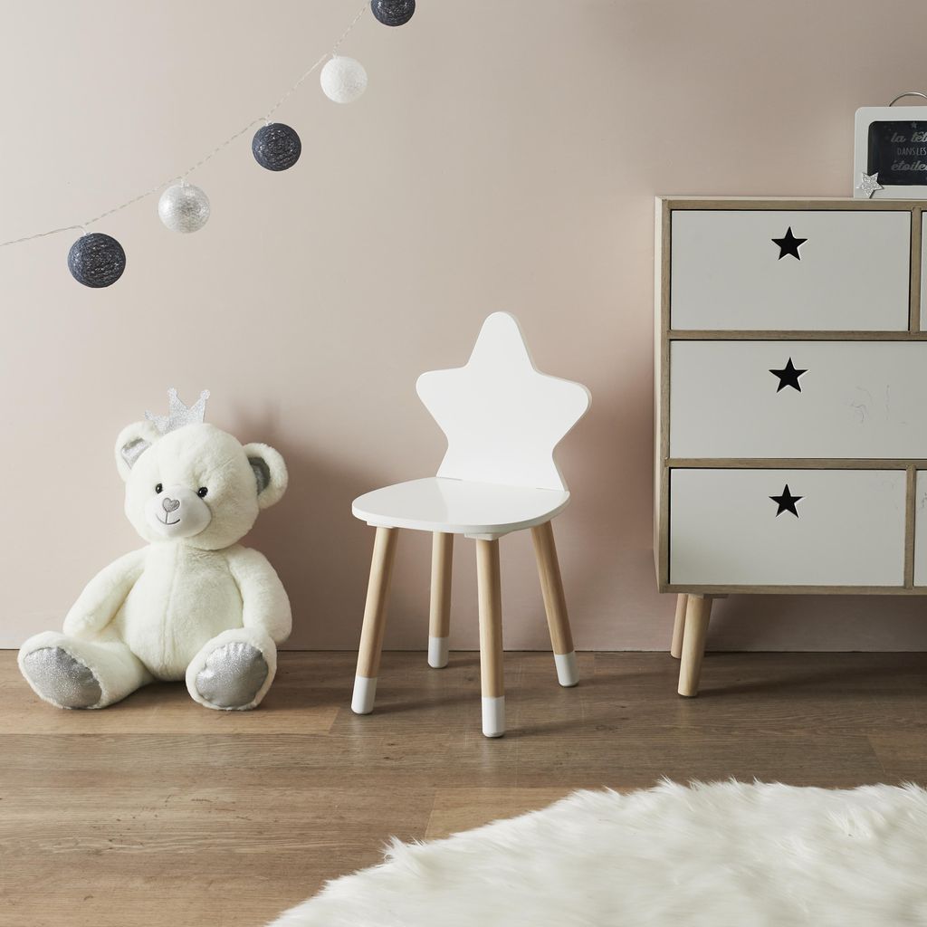 Chaise - HOME DECO KIDS - Étoile - Blanche Image du produit 