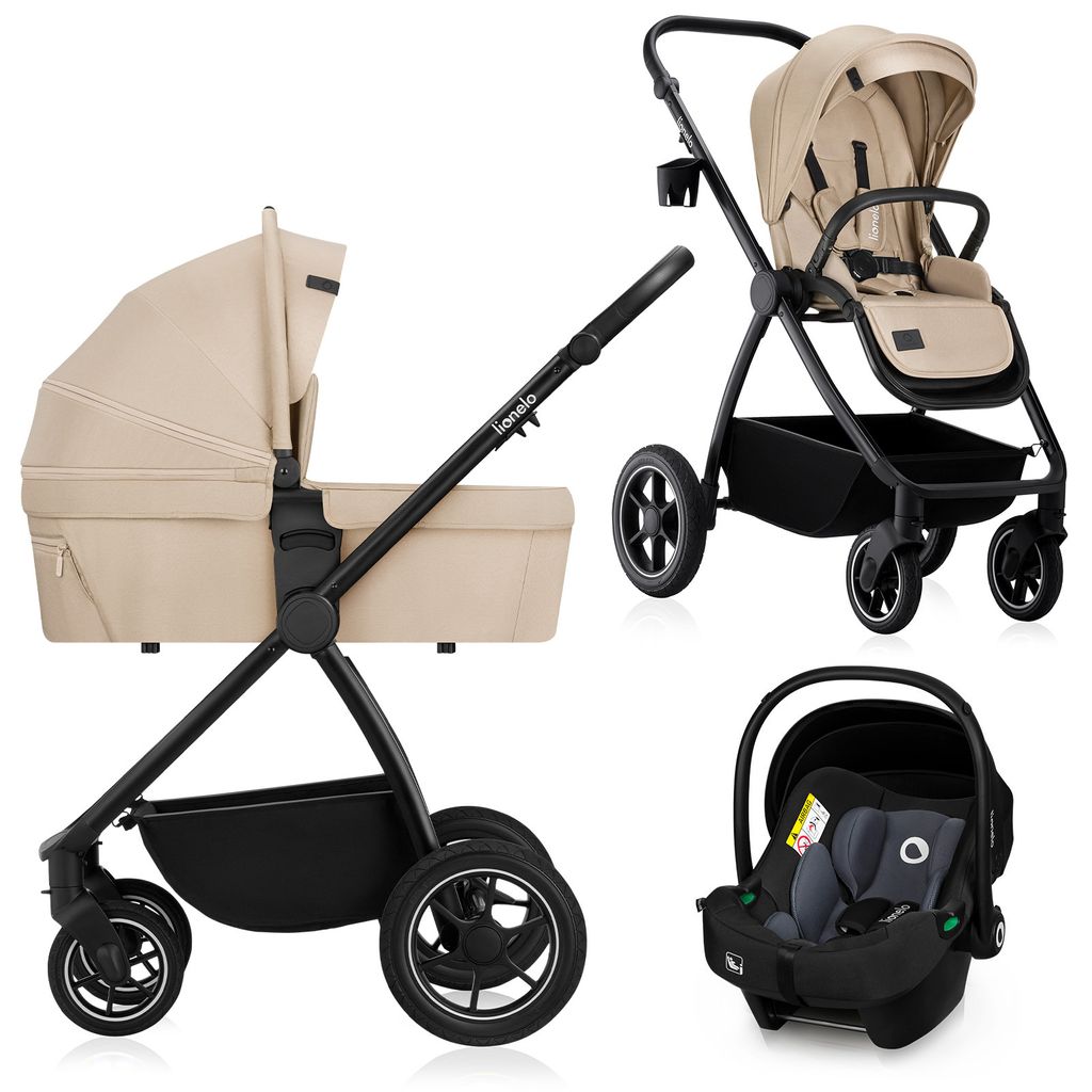 Lionelo poussette combinée Meril 3en1 nacelle jusqu'à 9 kg, Image du produit 