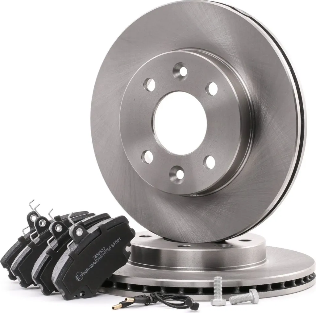 Disques et plaquettes STARK SKBK-1090059 renforcés pour Clio II et III
