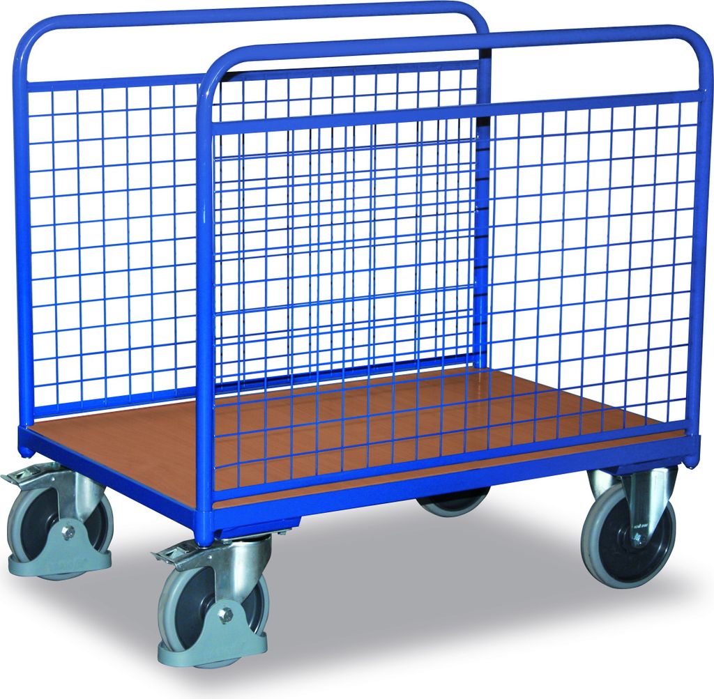 Variofit Seitenbügelwagen mit Drahtwänden, Ladefläche:1260x740 mm