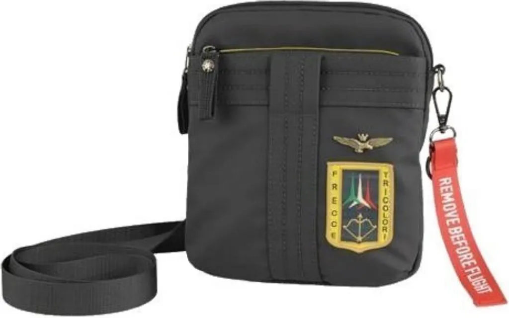 Besace homme Aeronautica Militare AM340AN en tissu technique résistant