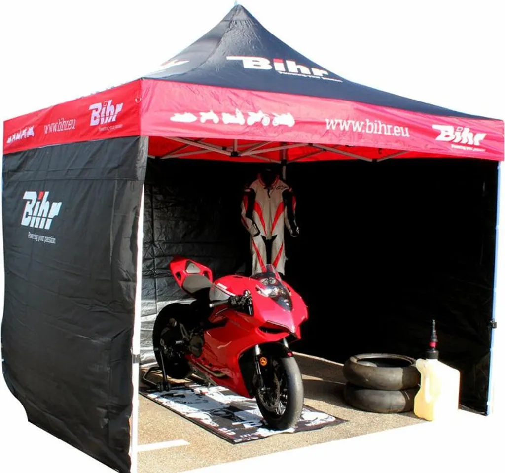 Tente Paddock BIHR 3x3m : Protégez votre Moto et Matériel de la Pluie