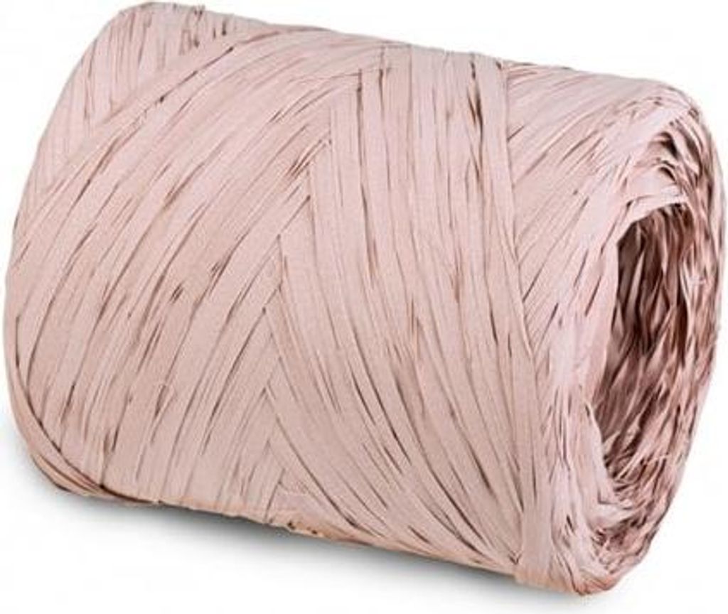 Synthetische Raffia in der Farbe Dirty Pink