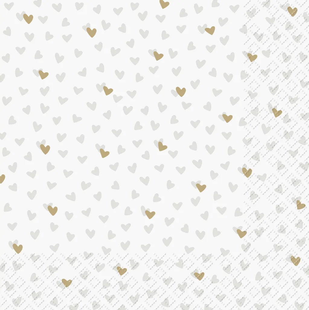 Serviettes en Papier Stewo Lovelyn 33x33 pour Réceptions en Gris Clair